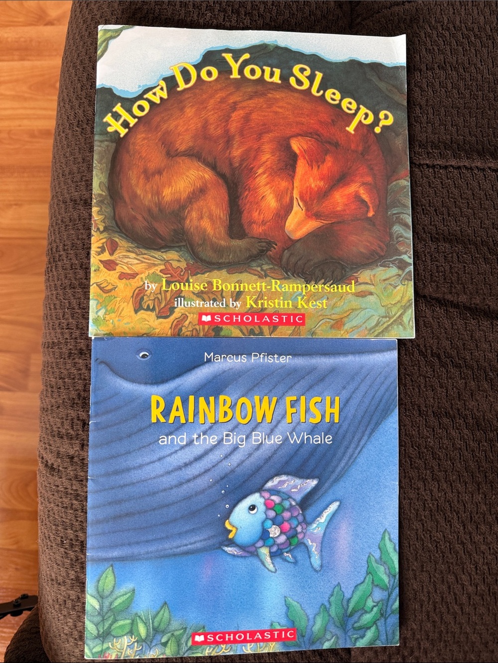Vintage How Do You Sleep? & Rainbow Fish Children's Picture Books Bundle